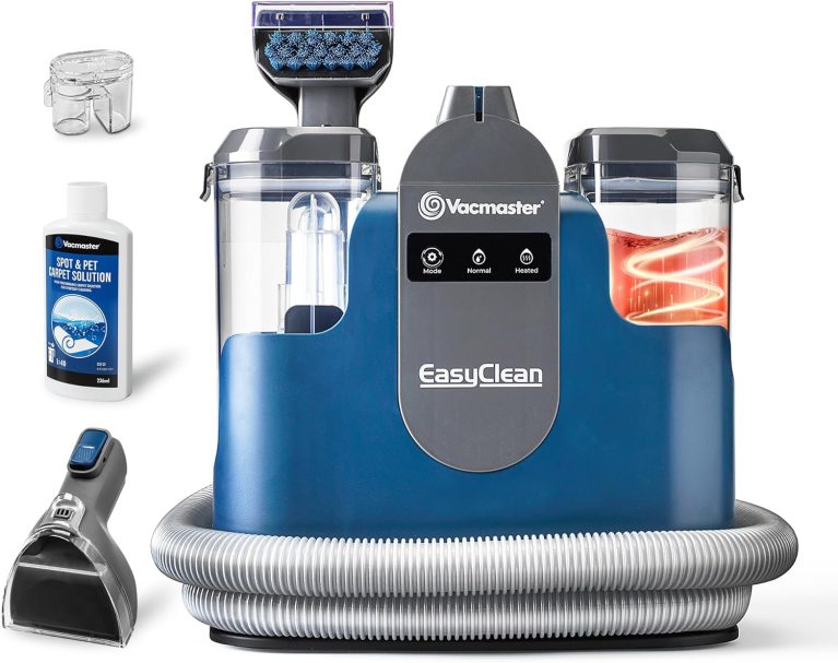 Vacmaster SCC1201H Shampouineuse Canape, moteur 500W, mode chauffant, nettoyeur pour tapis, moquettes, canape, tissus et voiture